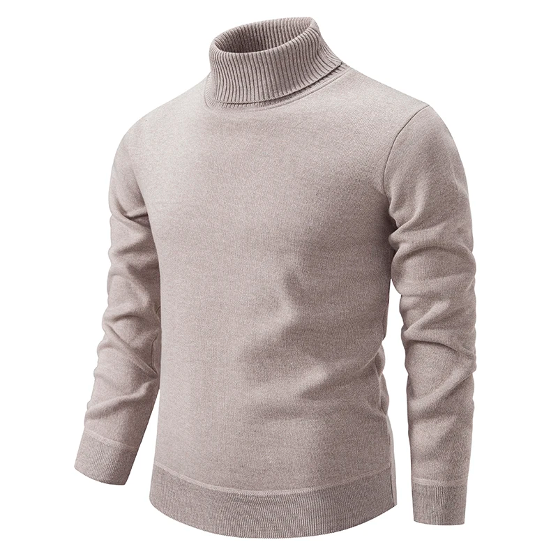 Herre Rullekrave Sweater i 100% Uld - Komfortabel og Tidløs