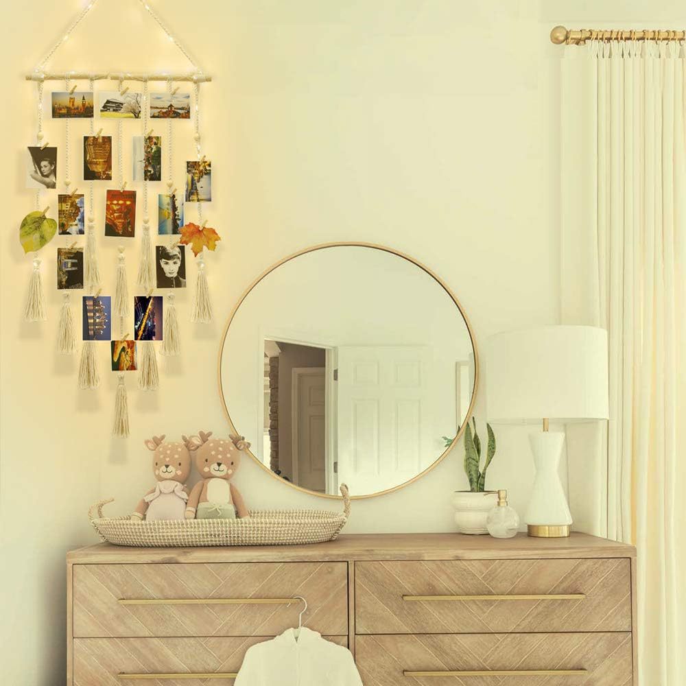 LED Foto Vægophæng – Stemningsfuld Lysgardin Dekoration med Clips