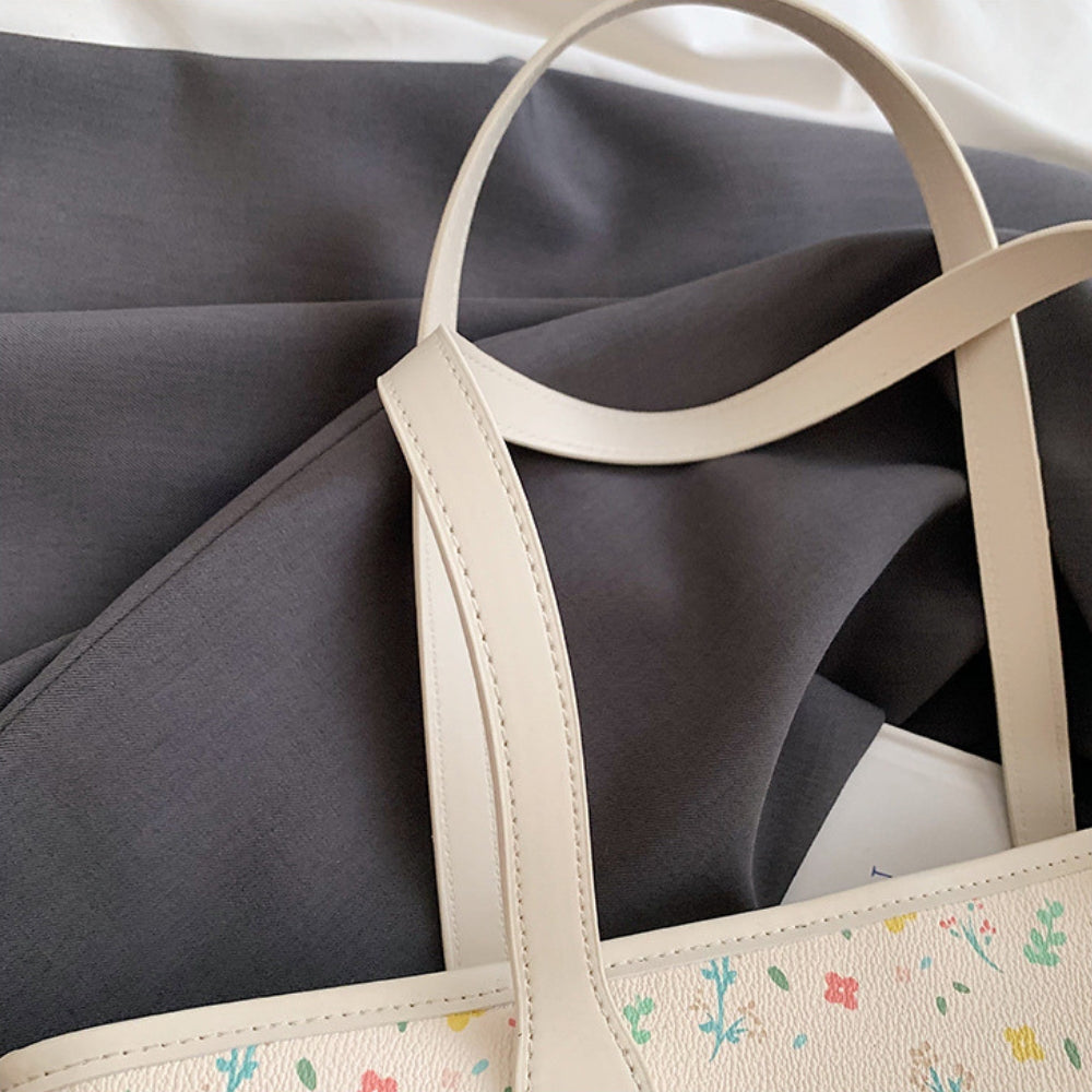 Rummelig Stilfuld Skuldertaske med Magnetlukning