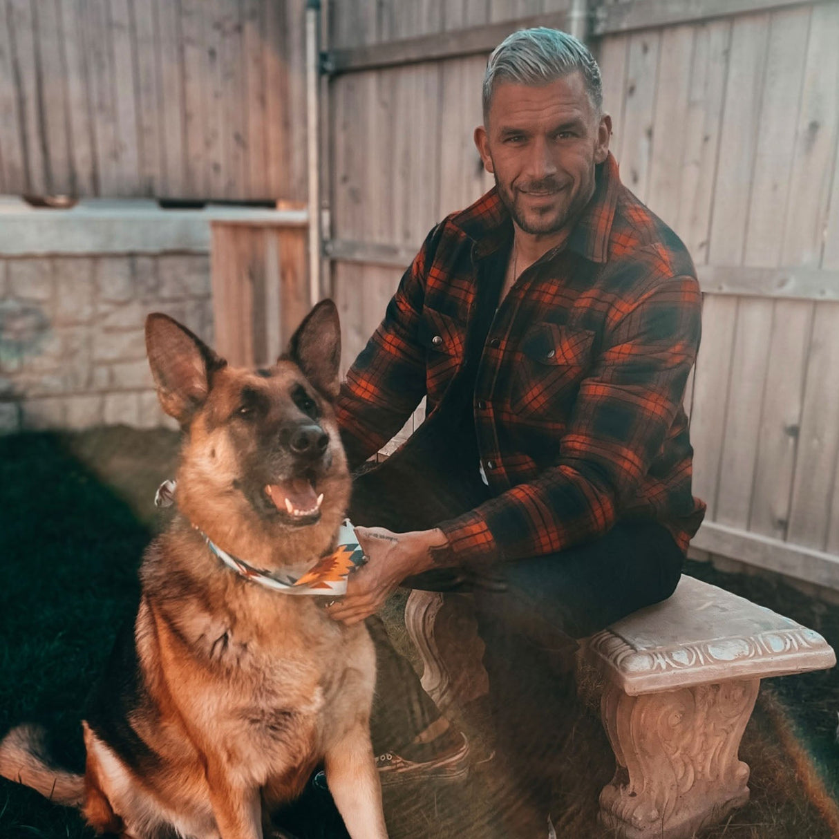 Herre Flannel Vintervest med Vatteret Foring