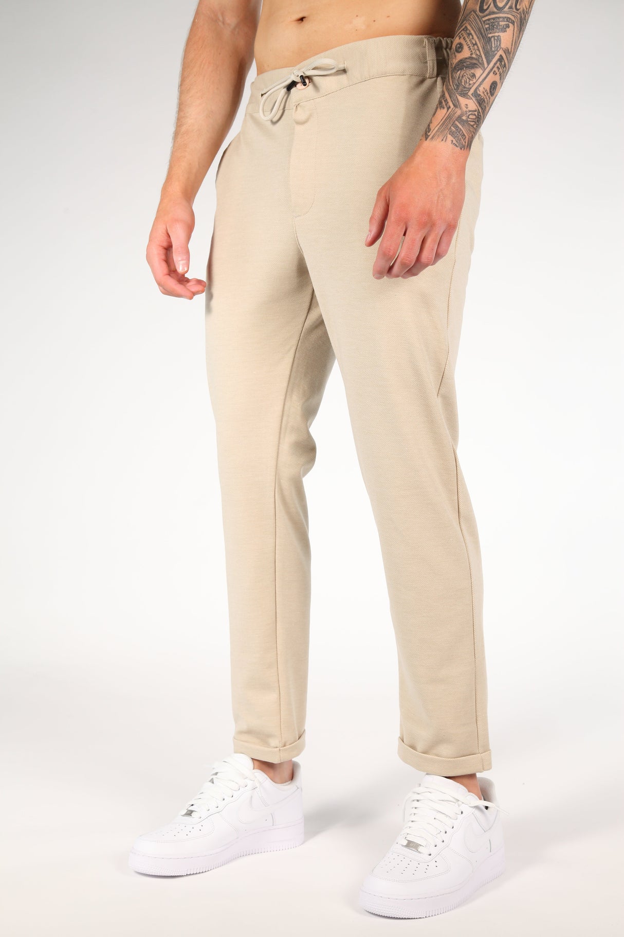 Komfortable Stretch Chino Bukser Beige