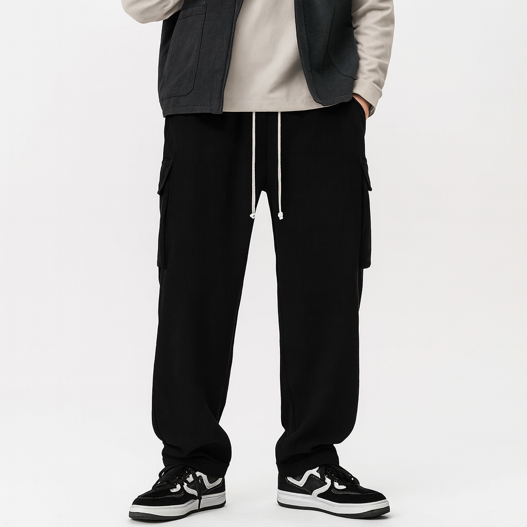 Herre Cargo Joggingbukser – Komfortable Casual Bukser med Lommer