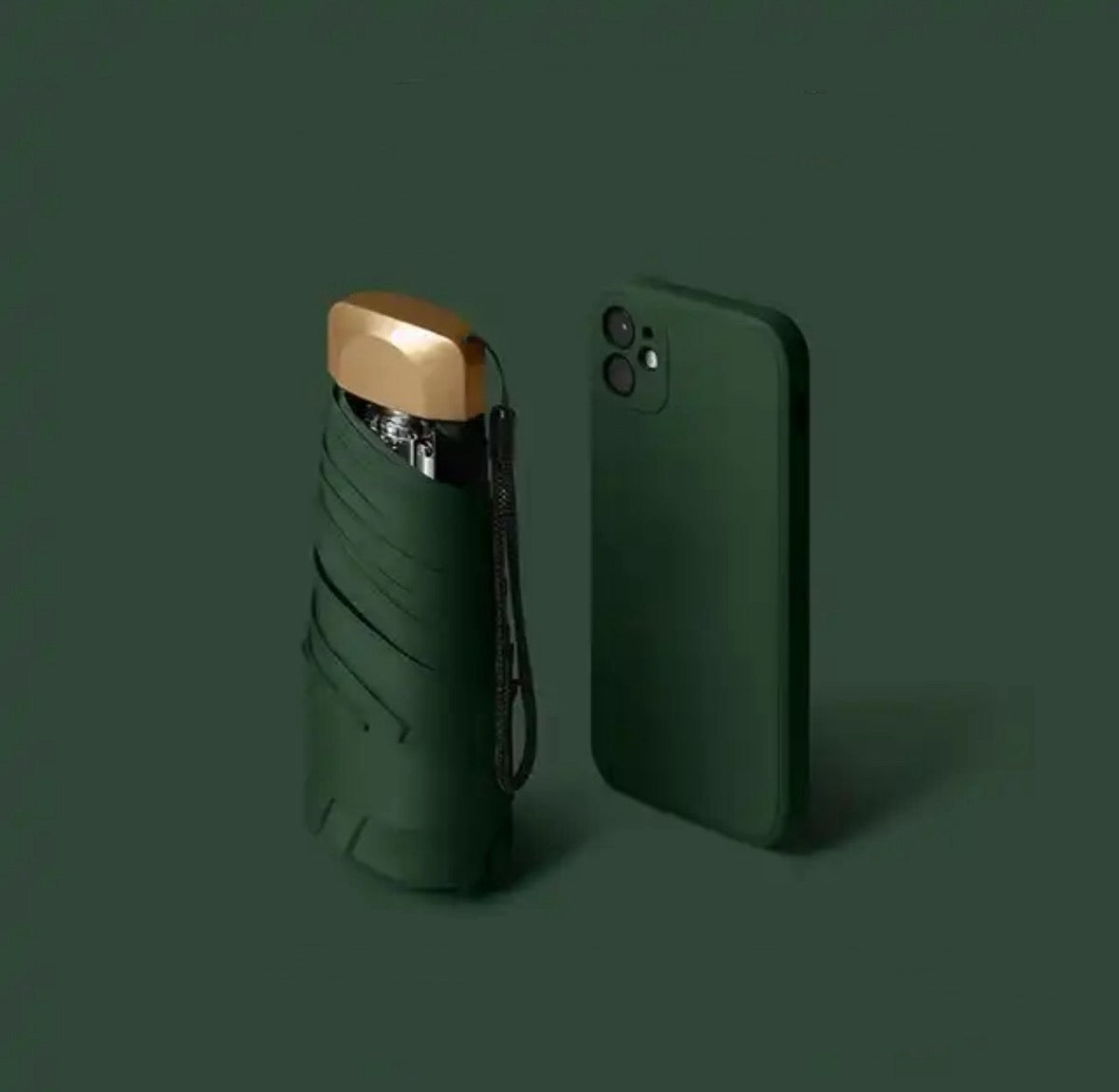 Mini Paraply til Rejsen - Kompakt, Vindbestandig, UV-Beskyttelse