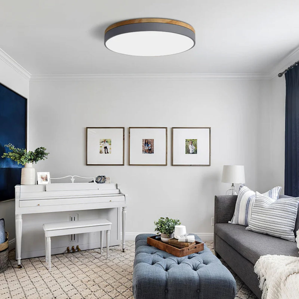 Moderne LED Loftlampe – Minimalistisk Rundt Design