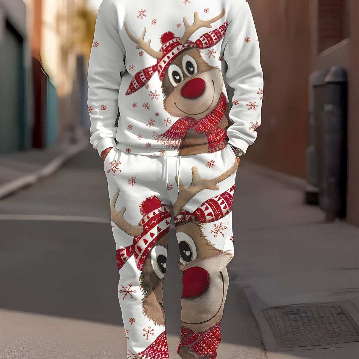 Unisex Jule Joggingdragt – Komfortabel Hoodie & Bukser Sæt