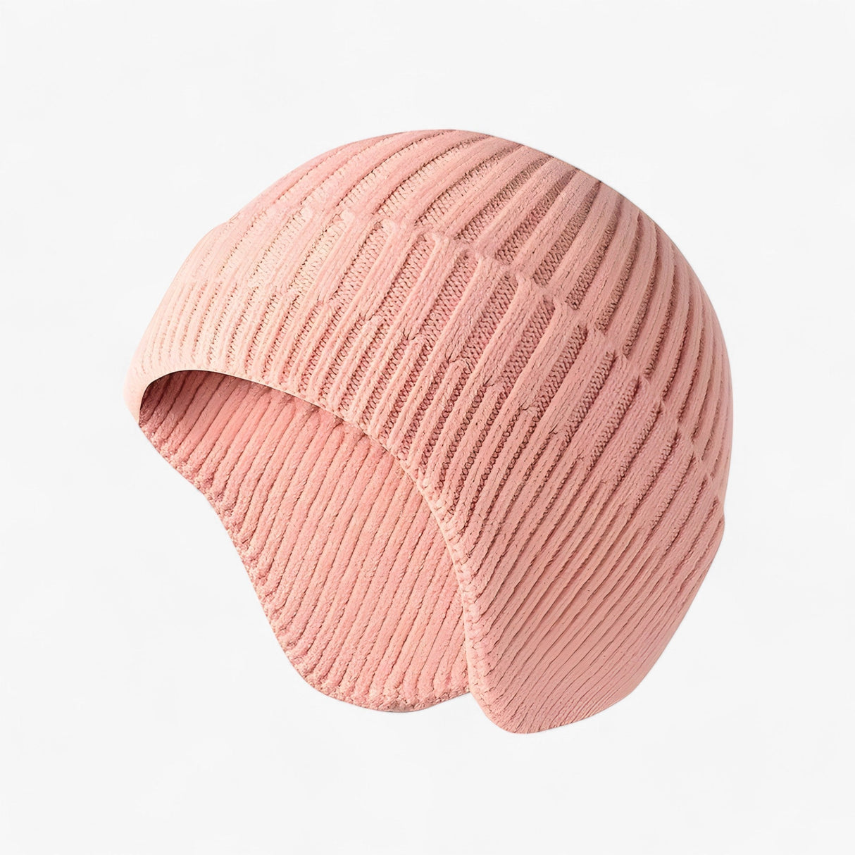 Gestrickte Wintermütze mit Schirm – warm und stilvoll für kalte Tage