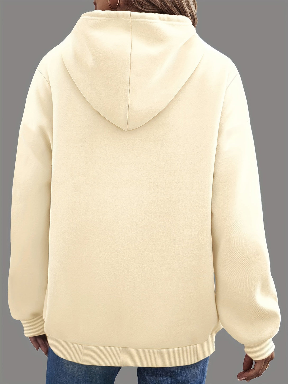 Dame Jule Hoodie med Gravhund Print – Varm Vinter Hoodie