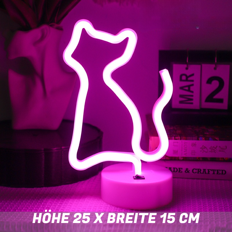 LED Neon Bordlampe – Dekorative Lysfigurer til Soveværelse & Stue