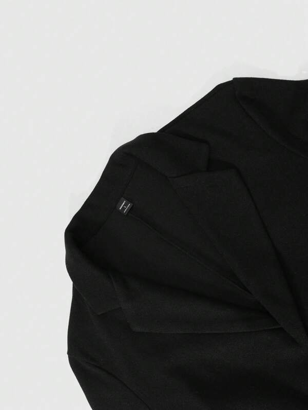 Herre Einreiher Frakke med Klassisk Design og Komfortabel Pasform