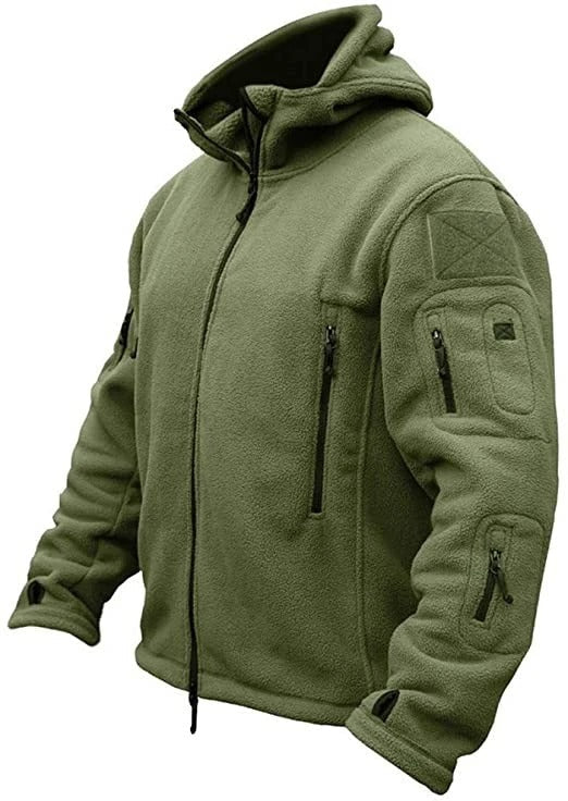 Herre Tactical Hoodie Jakke – Komfortabel Outdoor Jakke med Hætte