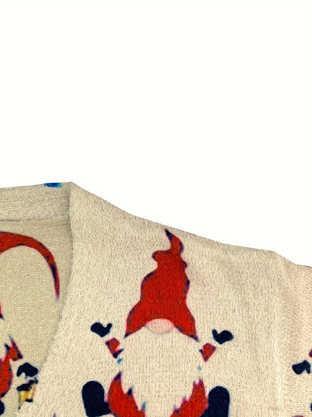 Julecardigan med rensdyr – Dame vintervest med festligt design