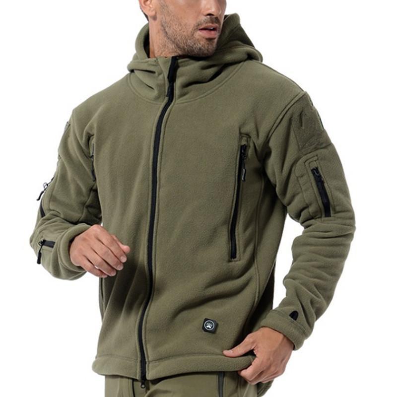 Herre Tactical Hoodie Jakke – Komfortabel Outdoor Jakke med Hætte