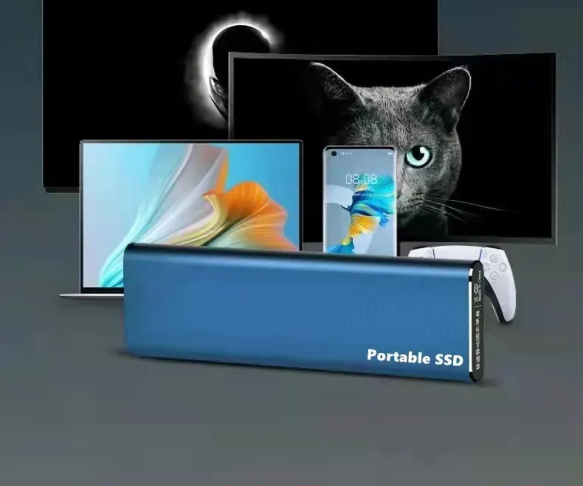 Bærbar SSD Ekstern Lager – Kompakt USB-drev til Laptop & PC