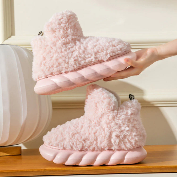 Fluffy Dame Winter Slippers – High Warm Cozy Slippers