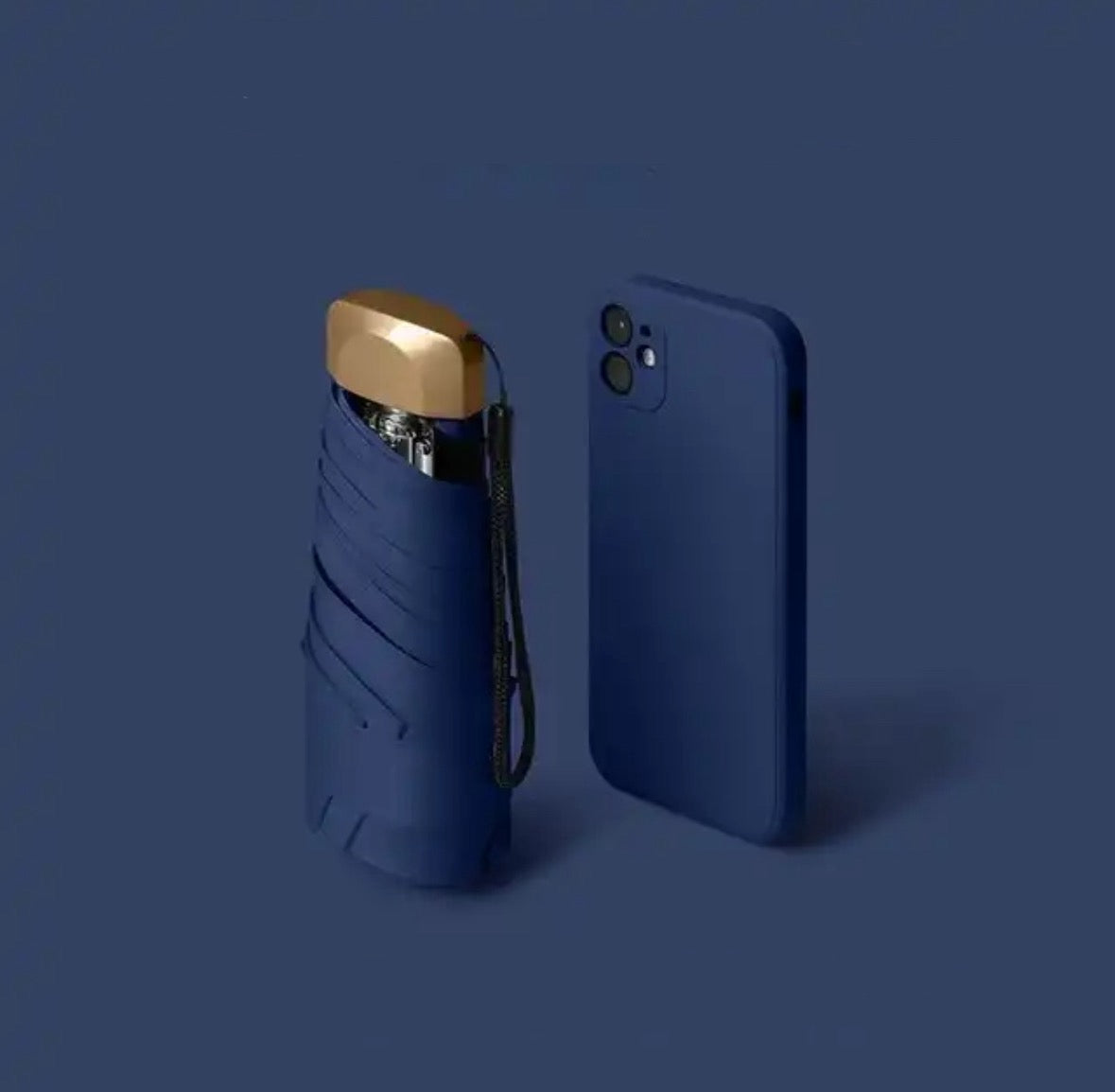 Mini Paraply til Rejsen - Kompakt, Vindbestandig, UV-Beskyttelse