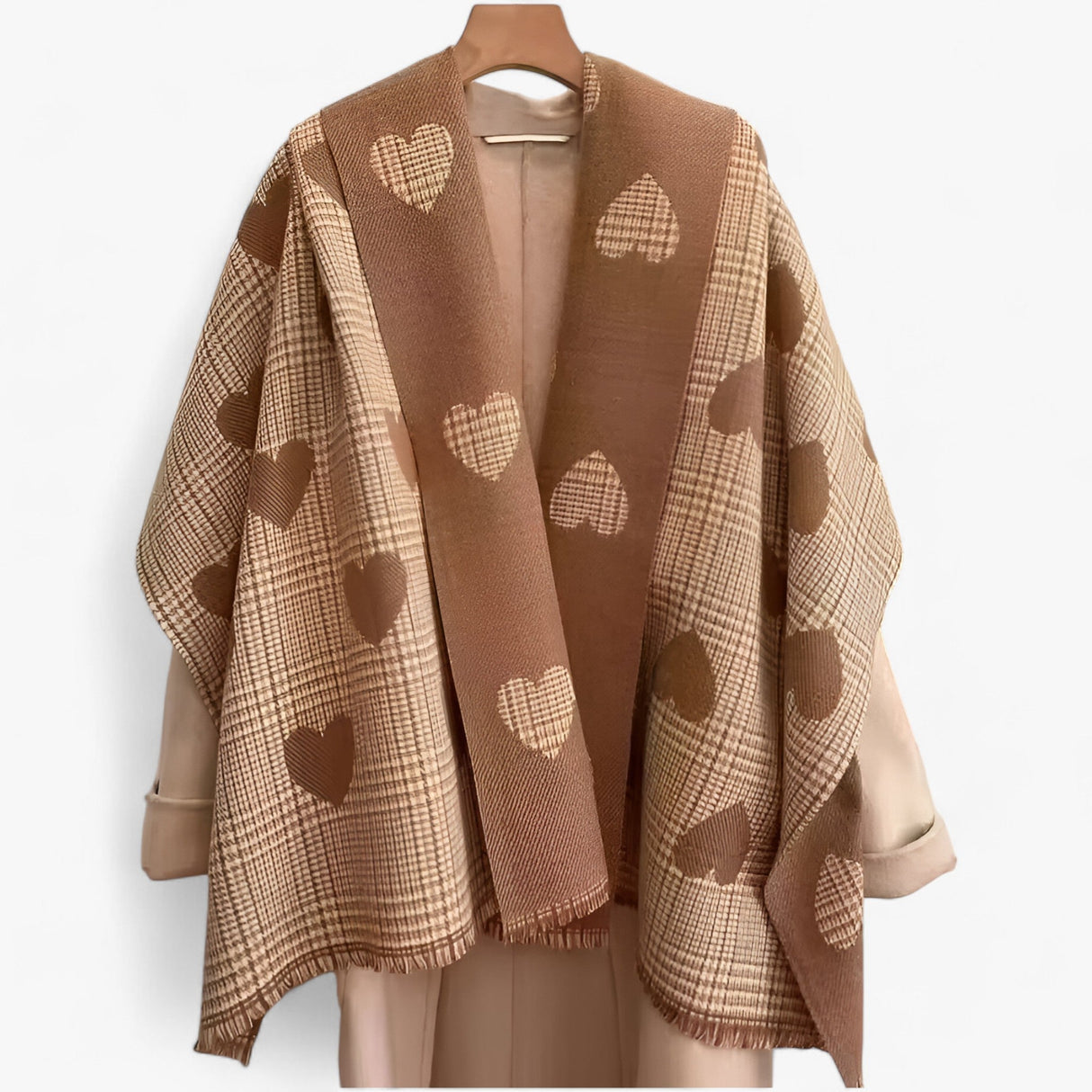 Heart Wrap Scarf – Warm & Stylish Women's Scarf for Winter