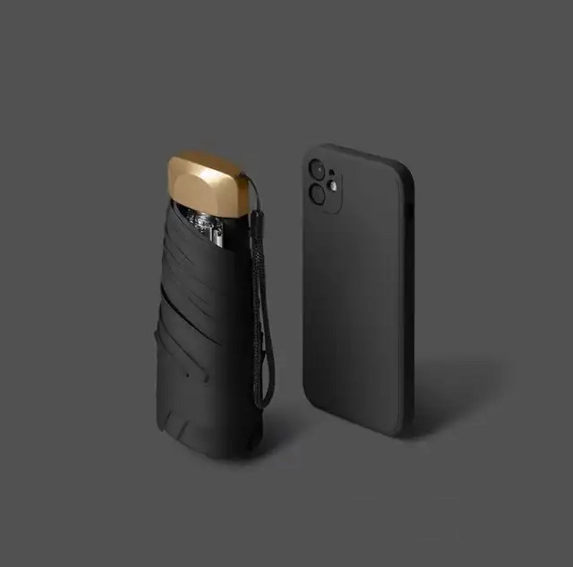 Mini Paraply til Rejsen - Kompakt, Vindbestandig, UV-Beskyttelse