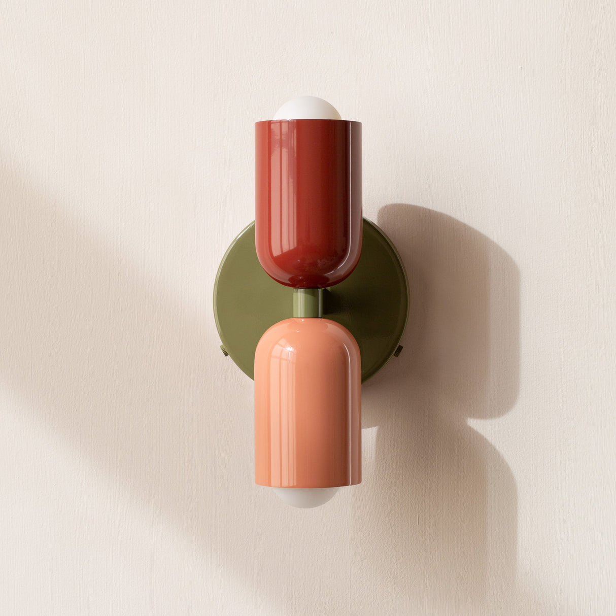 Nordisk Energibesparende LED Væglampe med To Hoveder i Rustfrit Stål