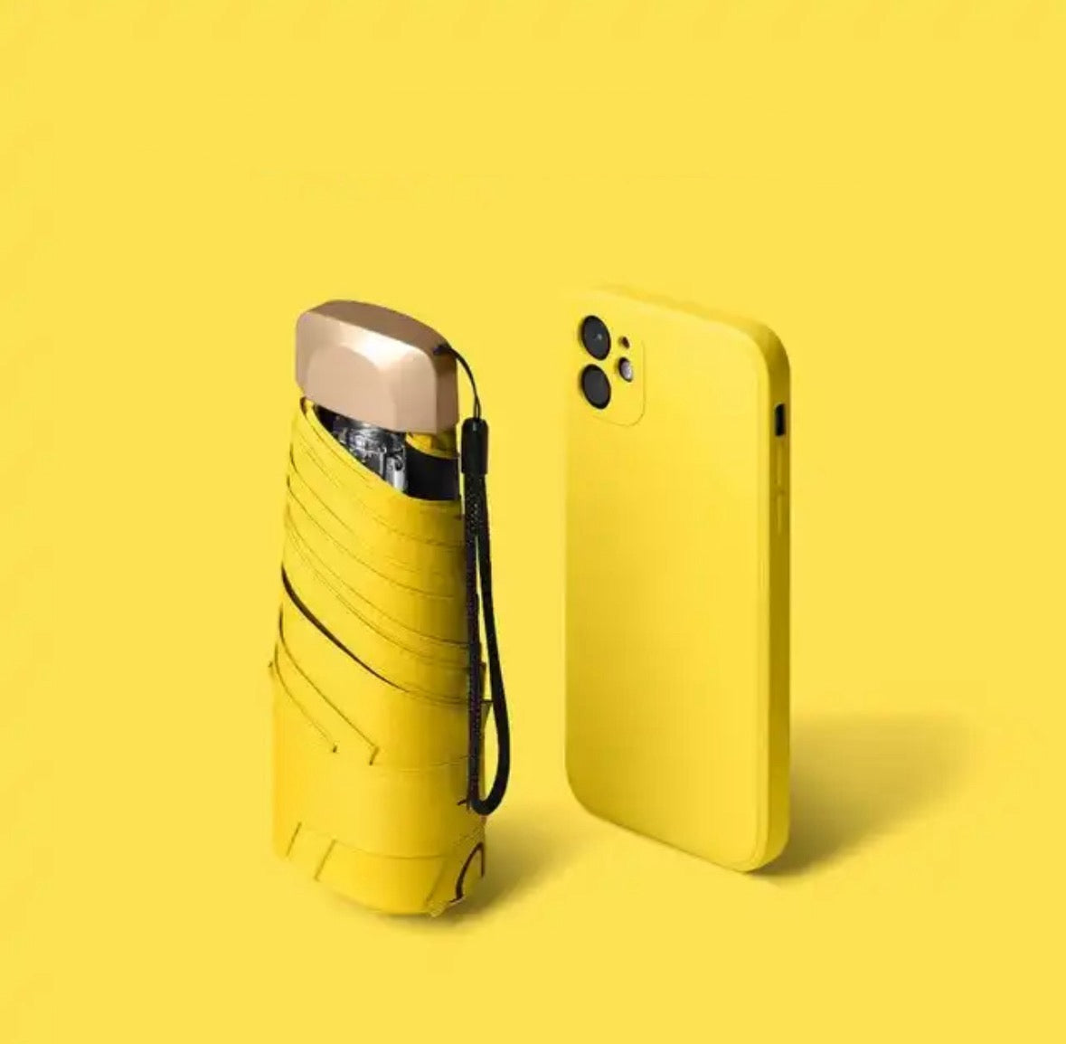 Mini Paraply til Rejsen - Kompakt, Vindbestandig, UV-Beskyttelse