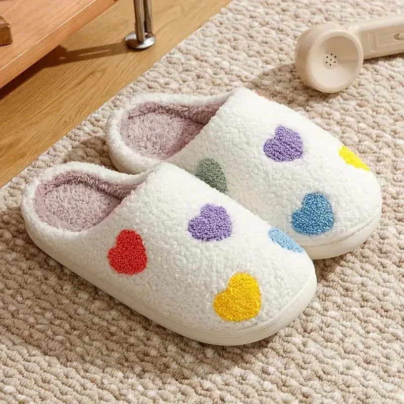 Warm Heart Slippers – Soft & Comfortable House Shoes