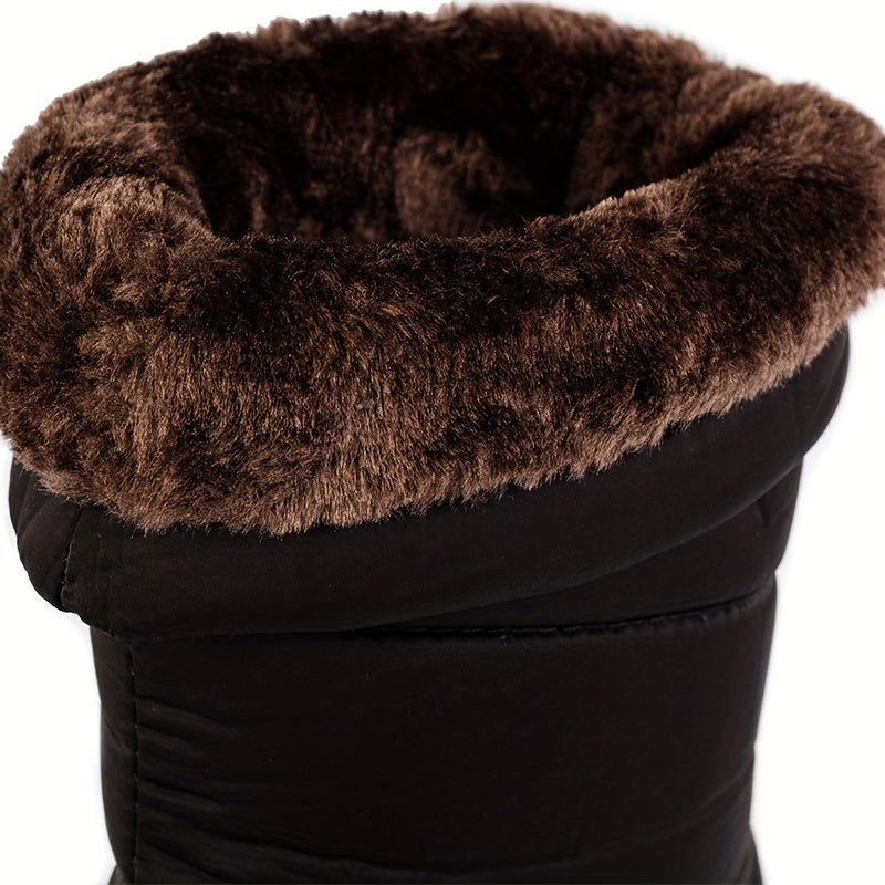 Forede vinterstøvler til damer – varme skridsikre støvler med snørelukning