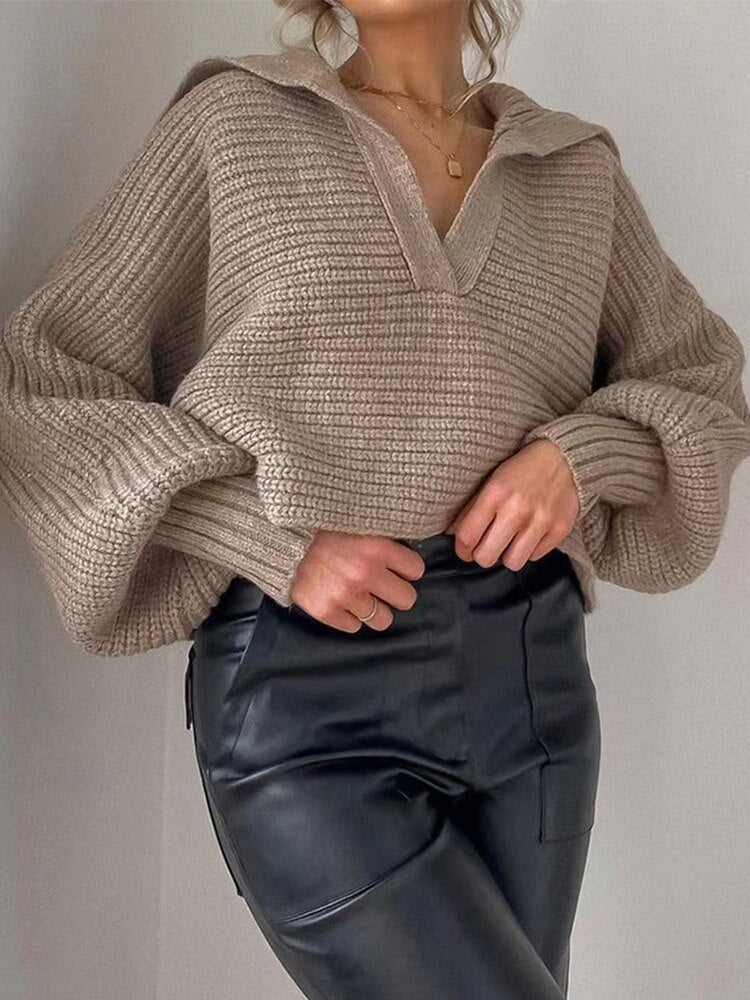 Knitted Loose Fit Sweater for Any Occasion