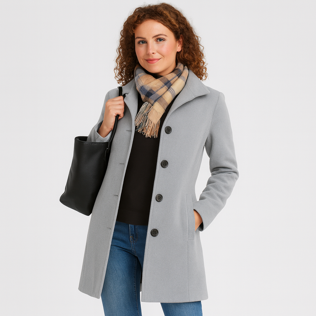 Dame Lang Frakke – Klassisk, Elegant & Komfortabelt Design