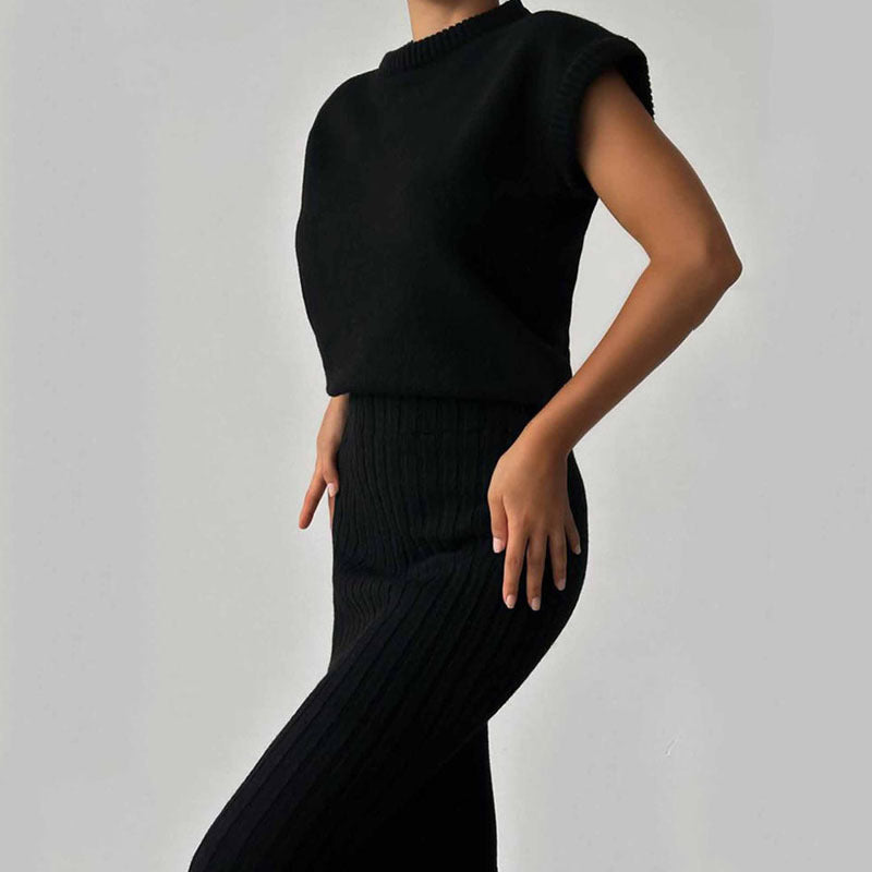 Elegant Lang Nederdel og Top Sæt til Damer