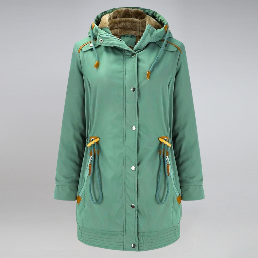Women's winter jacket – Warm parka with fleece lining and hood