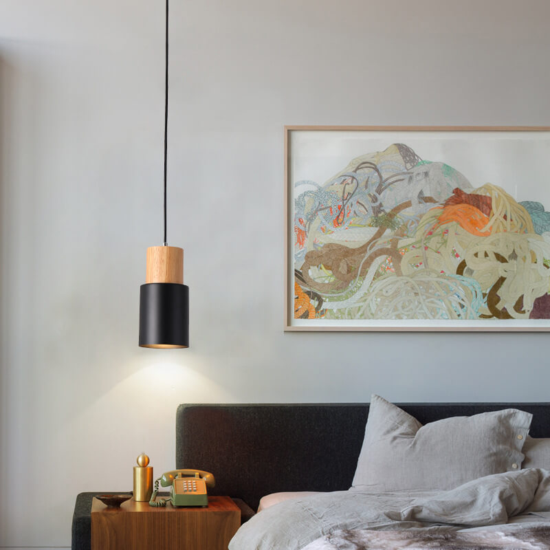 Cylinder Aluminium 1-światło LED Lampa wisząca Nowoczesny design