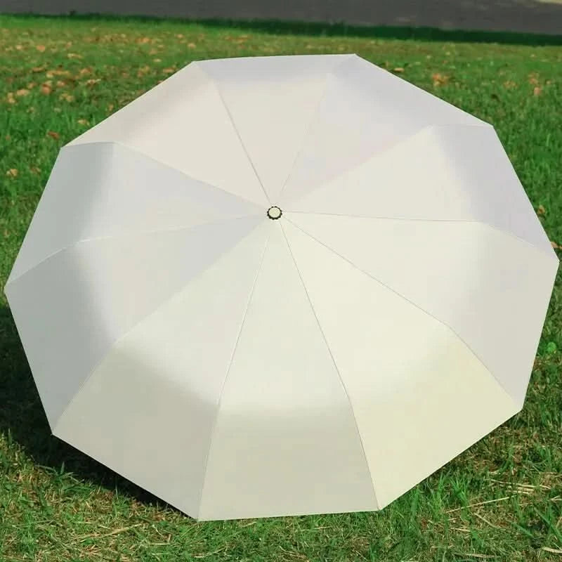 Automatisk Sammenklappelig Paraply – Kompakt & UV-beskyttende Design