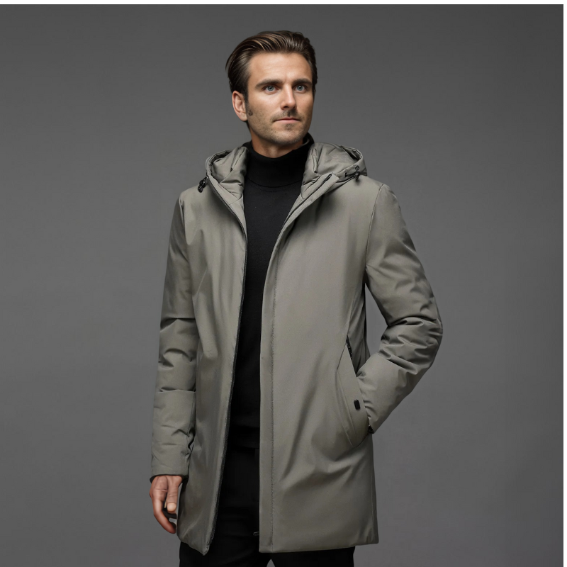 Komfortowa kurtka zimowa z kapturem na zimne dni