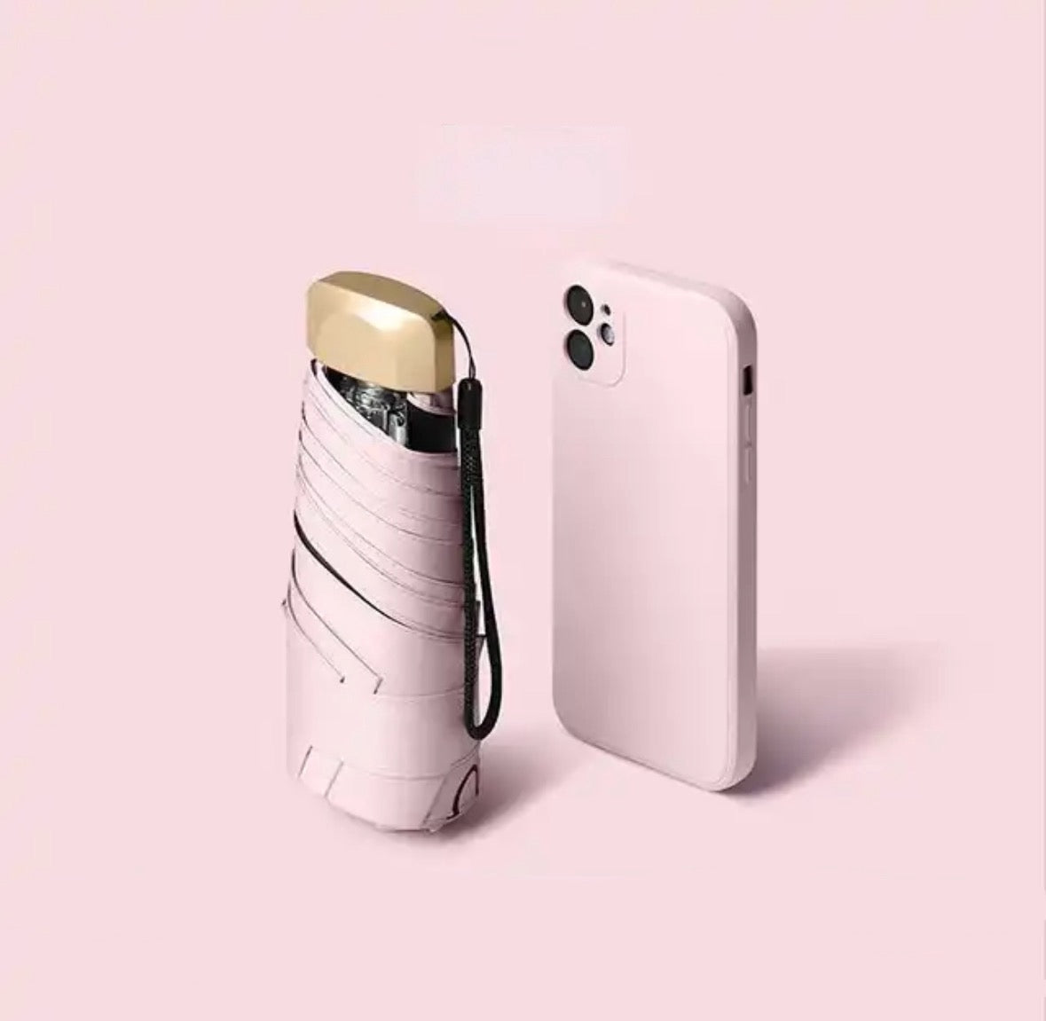 Mini Paraply til Rejsen - Kompakt, Vindbestandig, UV-Beskyttelse