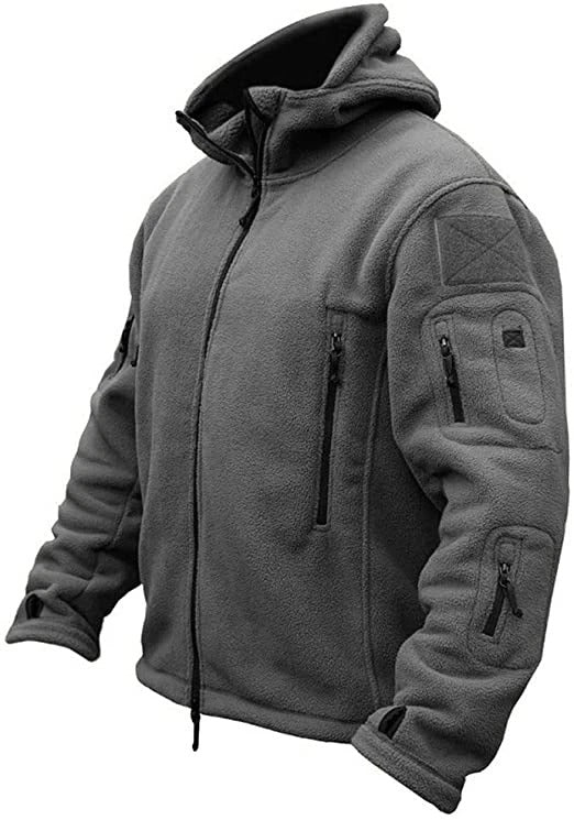 Herre Tactical Hoodie Jakke – Komfortabel Outdoor Jakke med Hætte