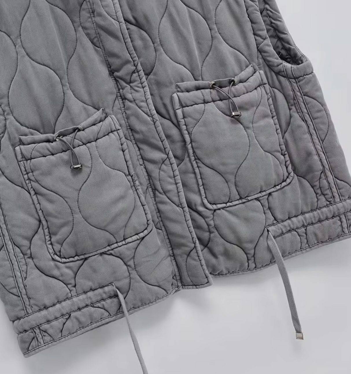 Ærmeløs Damevest i Bomuld med Ståkrave