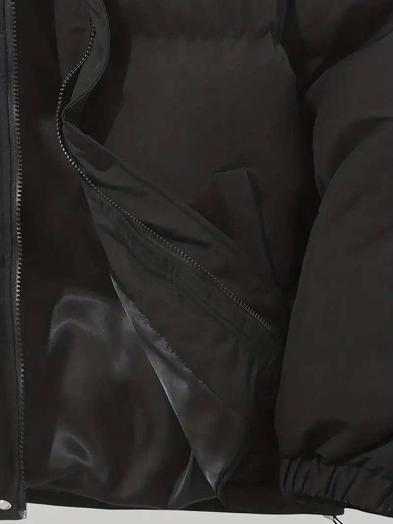 Klassisk Varm Vinterjakke med Hætte til Herrer