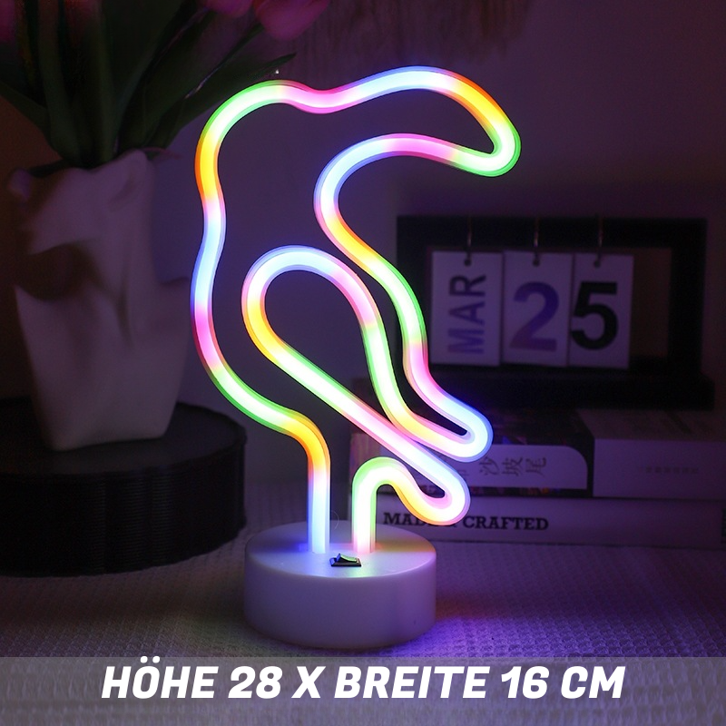 LED Neon Bordlampe – Dekorative Lysfigurer til Soveværelse & Stue