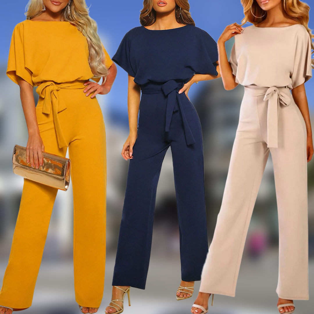 Elegant Jumpsuit med Bælte | Stilfuld Jumpsuit til Arbejde og Fest