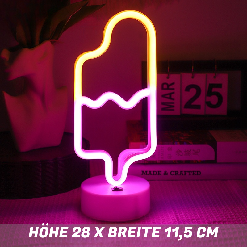 LED Neon Bordlampe – Dekorative Lysfigurer til Soveværelse & Stue