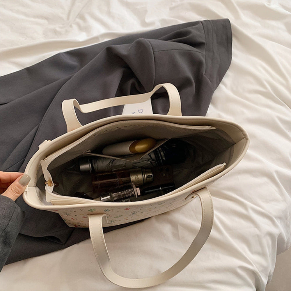 Rummelig Stilfuld Skuldertaske med Magnetlukning