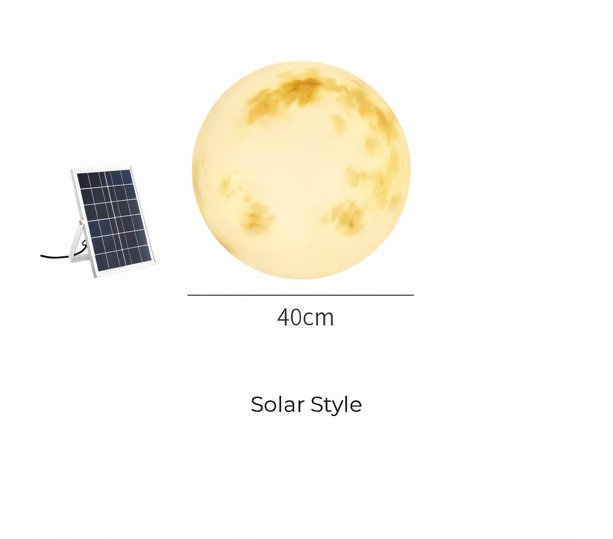 Atmospheric moon lamp for outdoor use – Decorative garden lighting