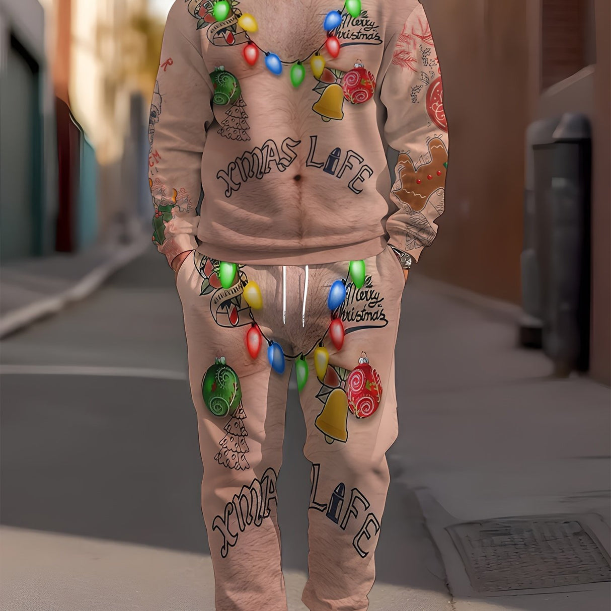 Unisex Jule Joggingdragt – Komfortabel Hoodie & Bukser Sæt