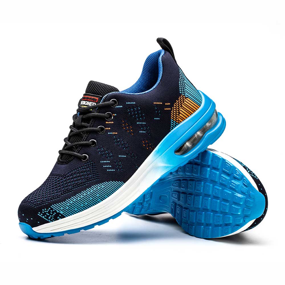 Letvægts Sikkerhedssko - Ståltå, Kevlar Sål, Skridsikker