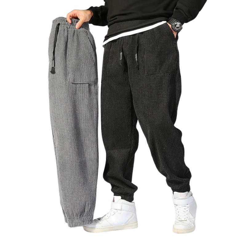 Casual Herre Joggingbukser – Komfortable Løse Bukser med Moderne Pasform