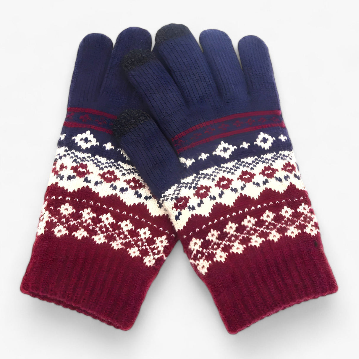 Dziane rękawiczki zimowe – ciepłe i kompatybilne z ekranem dotykowym