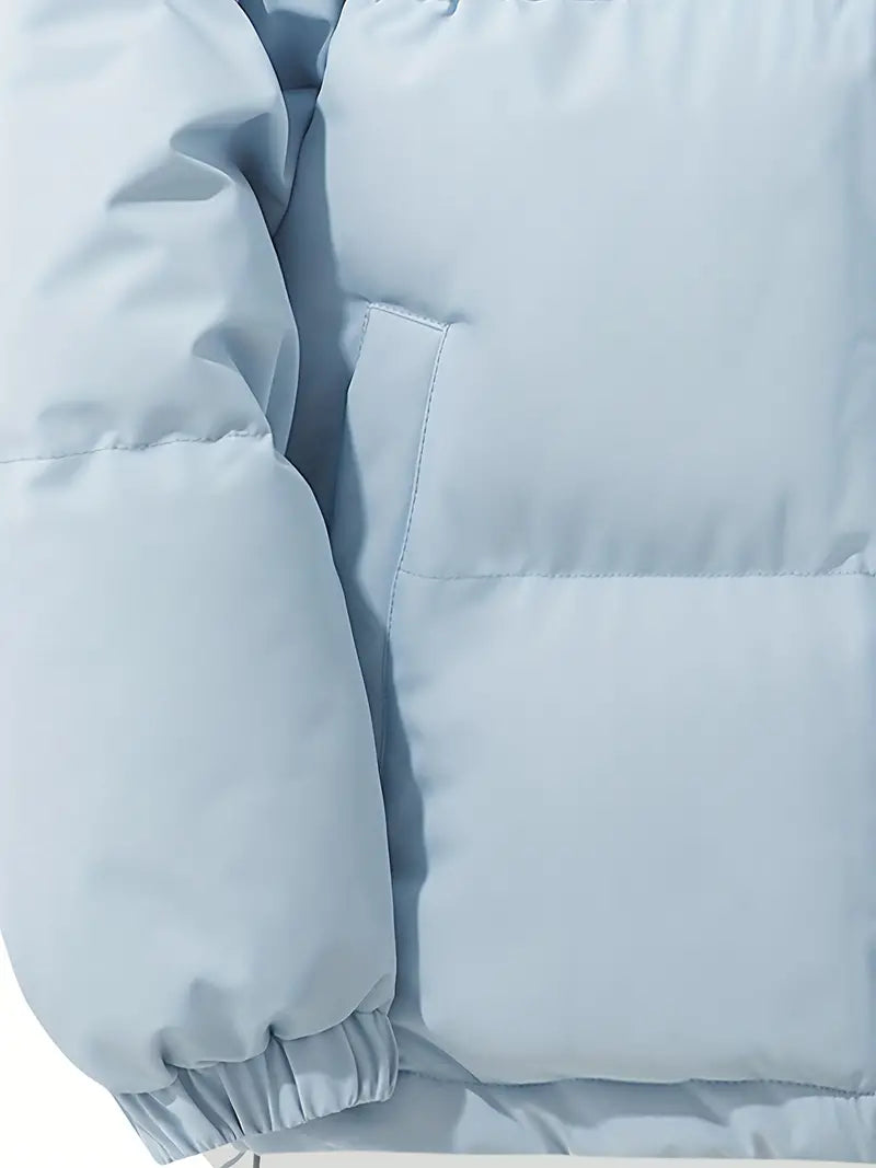 Klassisk Varm Vinterjakke med Hætte til Herrer