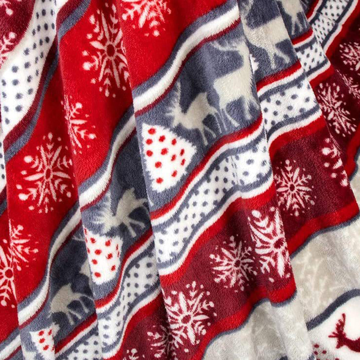 Weihnachtsdecke mit skandinavischem Muster – Warmes und stimmungsvolles Plaid