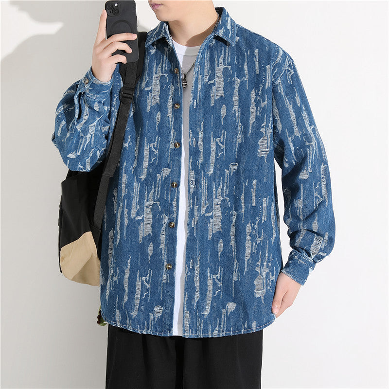 Herrejakke med stilfuld omkragning til enhver lejlighed