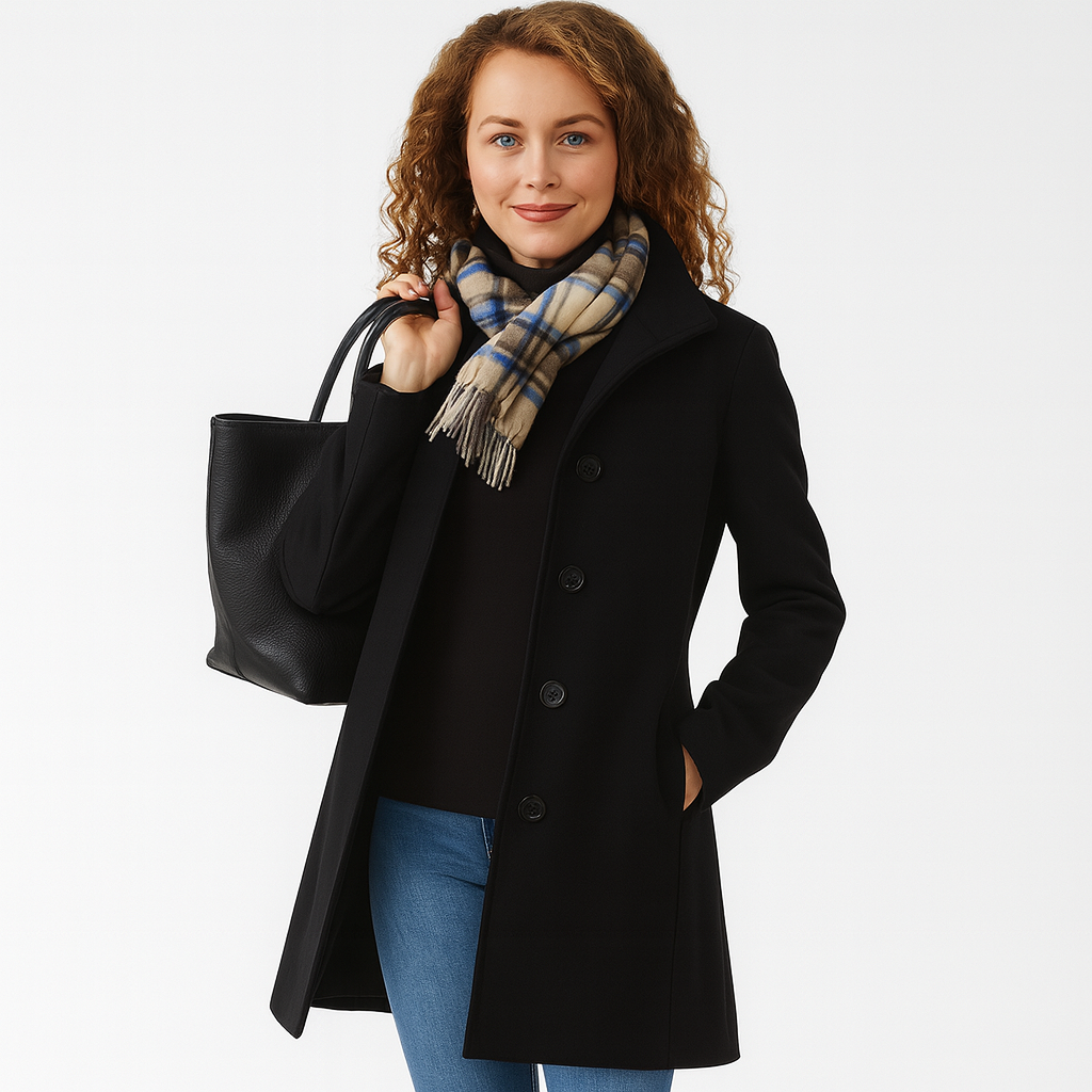 Dame Lang Frakke – Klassisk, Elegant & Komfortabelt Design