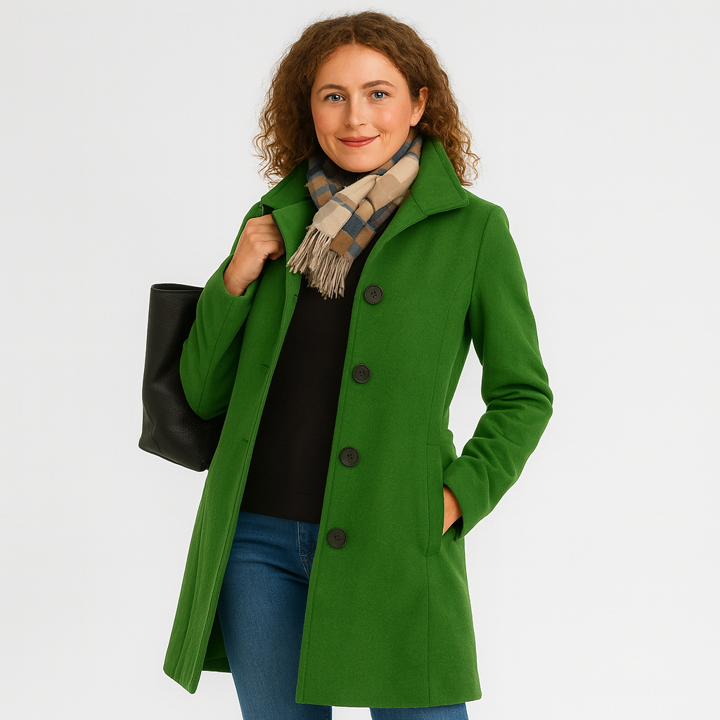 Dame Lang Frakke – Klassisk, Elegant & Komfortabelt Design